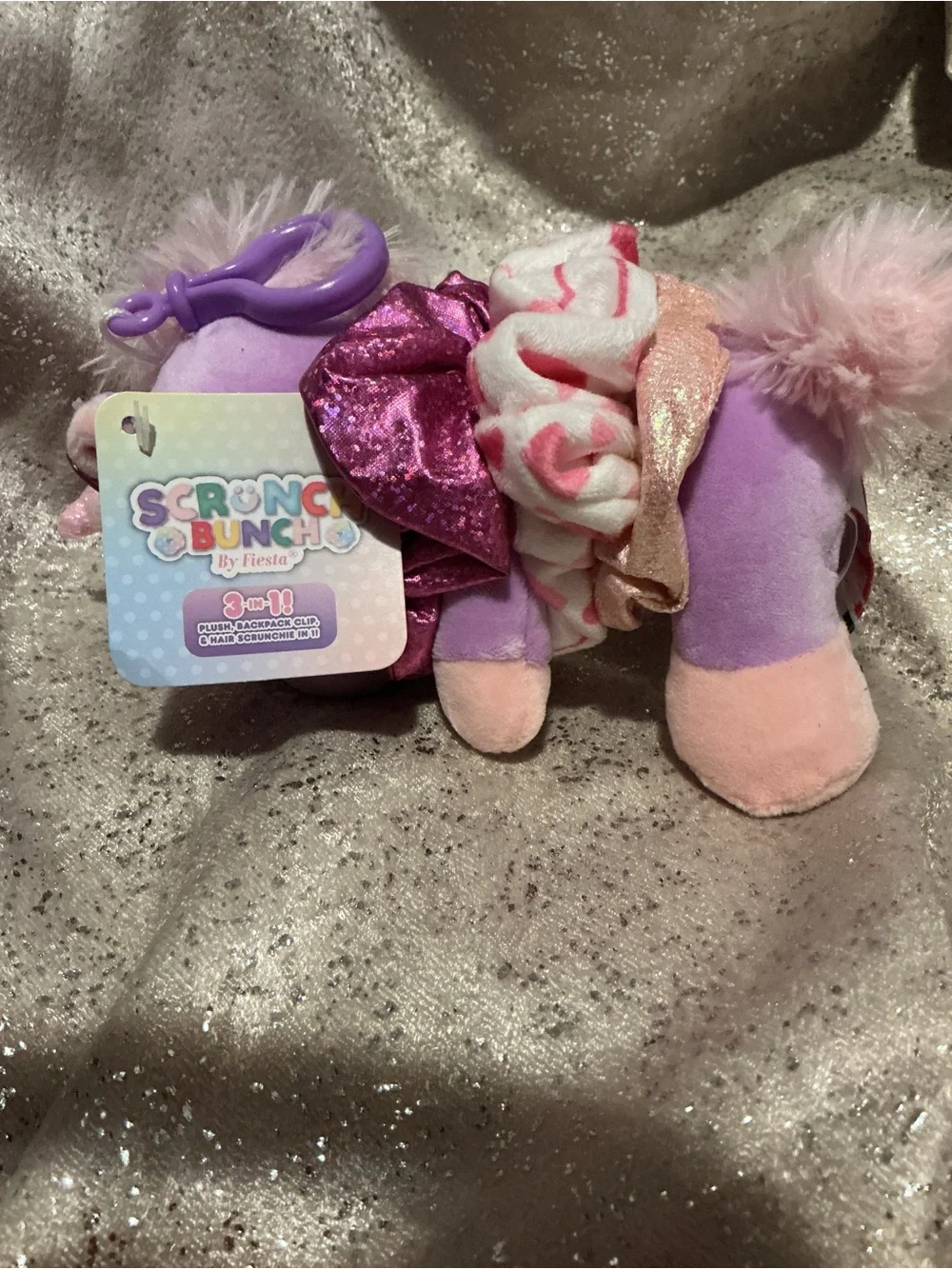 Purple Plush Unicorn Hair Accessory